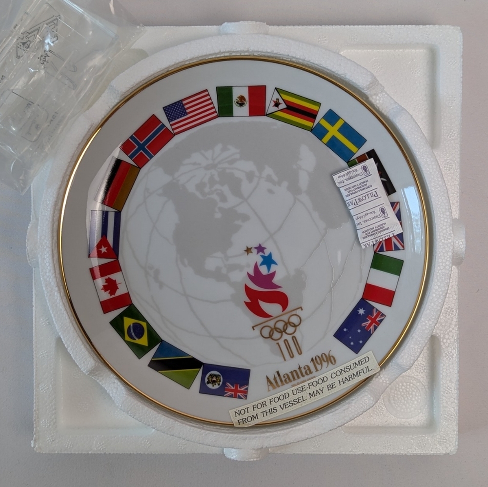 1996 Atlanta (Centennial) Olympic Games Commemorative Plate